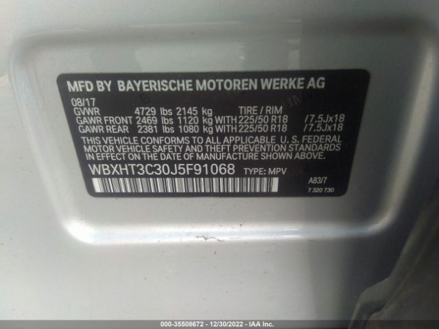 WBXHT3C30J5F91068 BMW X1 Xdrive28i