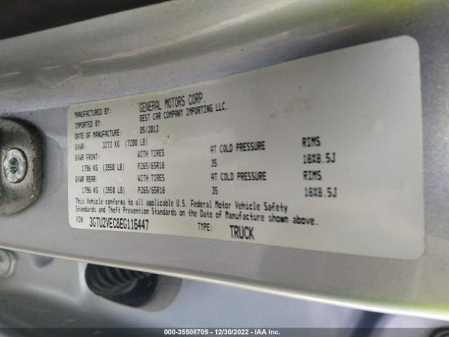3GTU2VEC8EG116447 GMC Sierra 1500 Slt