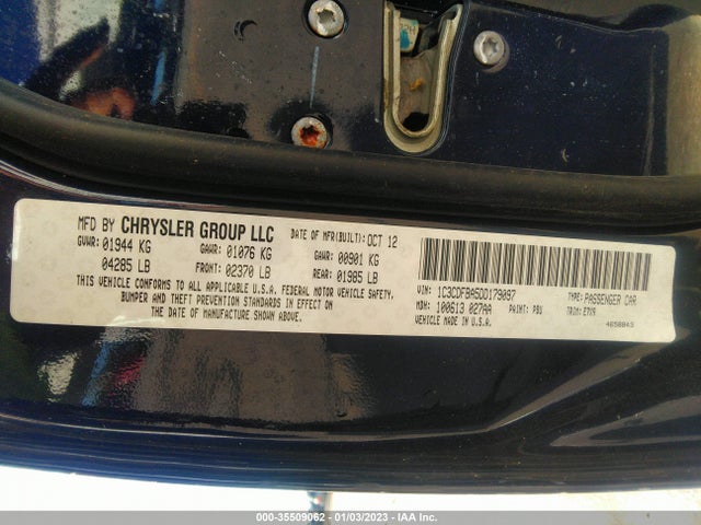 Dodge DART SXT 2013 1C3CDFBA5DD179097 Image 9