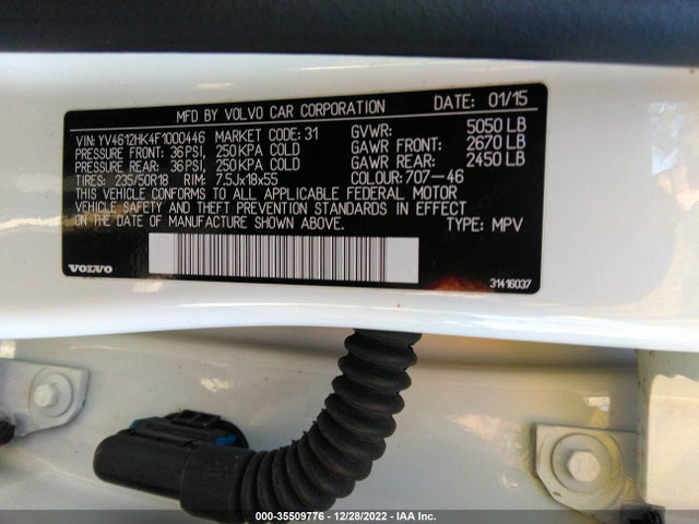 2015 Volvo V60, VIN: YV4612HK4F1000446
