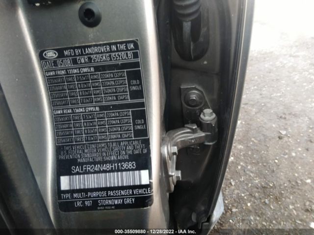 SALFR24N48H113683 Land Rover LR2 HSE