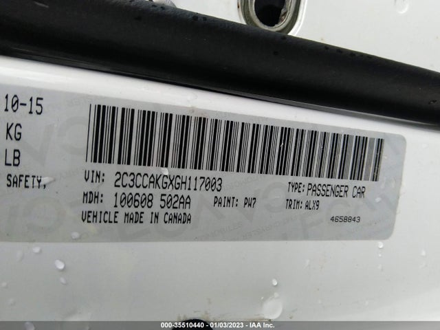 Chrysler 300 300c 2016 2C3CCAKGXGH117003 Image 9
