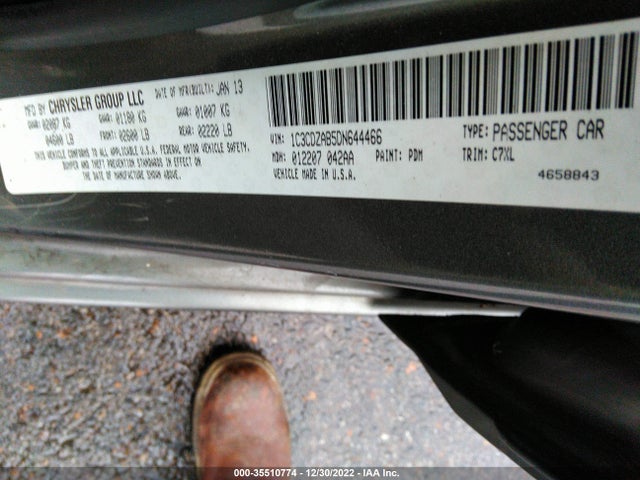 2013 DODGE AVENGER SE VIN: 1C3CDZAB5DN644466