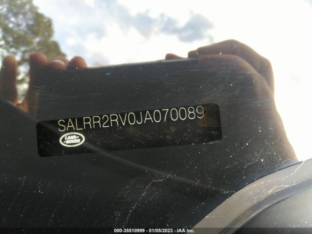 SALRR2RV0JA070089 Land Rover Discovery Hse