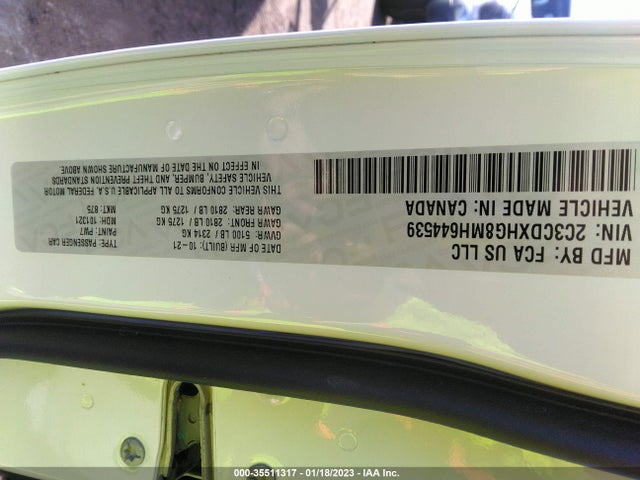 Dodge CHARGER GT 2021 аукцион фото