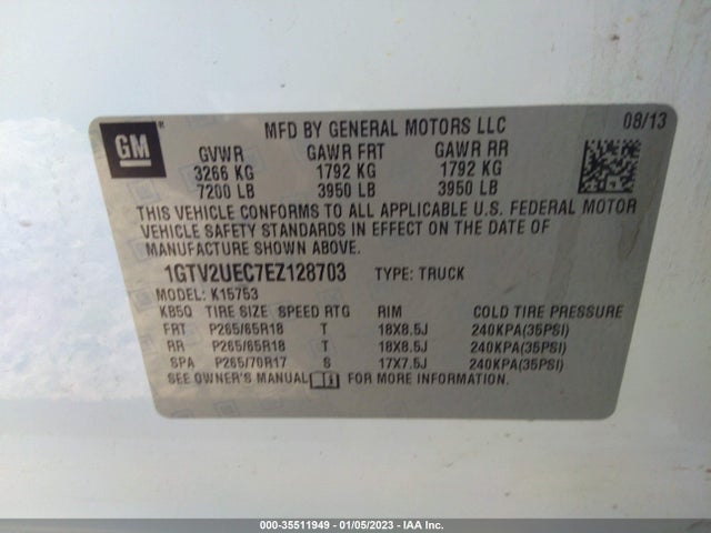 GMC Sierra 1500 Sle 2014 1GTV2UEC7EZ128703 Image 10