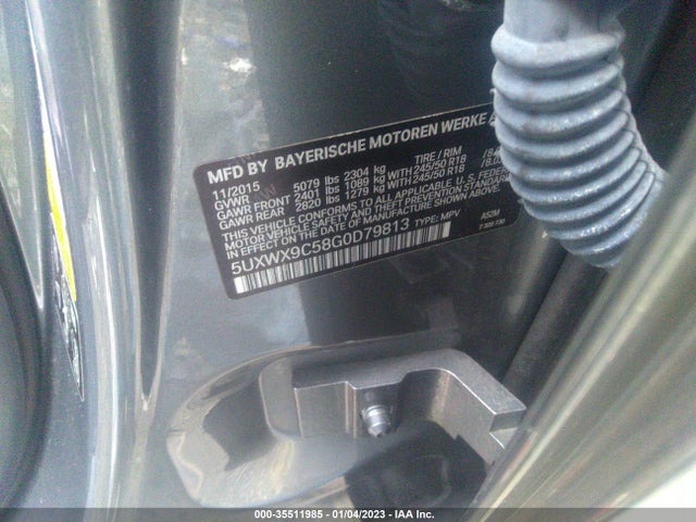BMW X3 2016 5UXWX9C58GOD79813 Image 10
