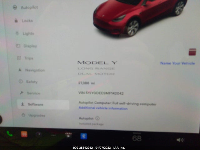 Tesla Model Y 2021 5YJYGDEE9MF142042 Image 7