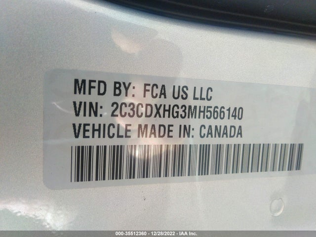 Dodge CHARGER GT 2021 2C3CDXHG3MH566140 Image 9