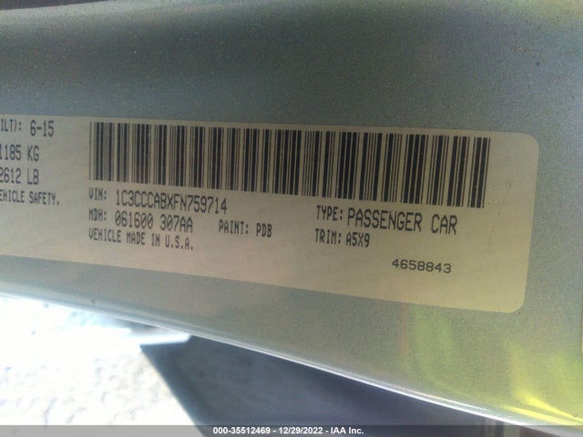Chrysler 200 Limited 2015 1C3CCCABXFN759714 Image 10