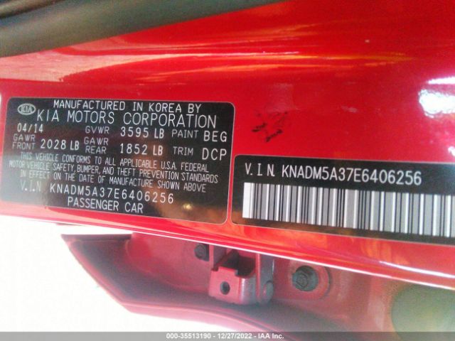 KNADM5A37E6406256 KIA RIO LX