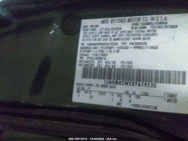 Lincoln Town Car 1999 1LNHM82W5XY619532 Image 10