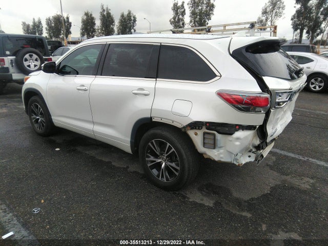 2016 TOYOTA HIGHLANDER XLE VIN: 5TDKKRFH3GS126946