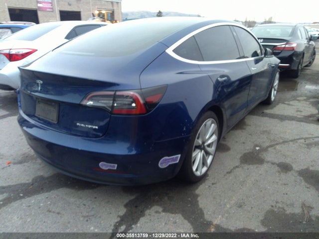 2019 TESLA MODEL 3 LONG RANGE/PERFORMANCE VIN: 5YJ3E1EB4KF195460