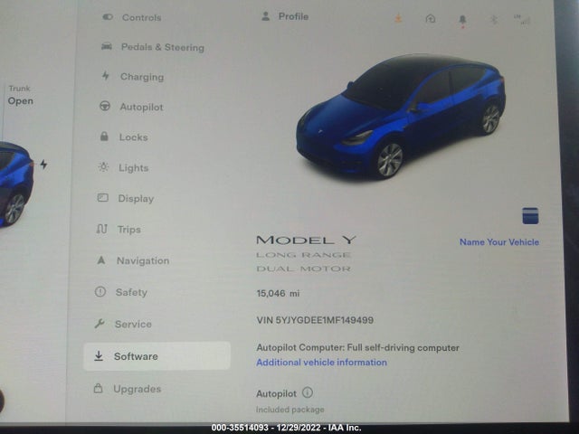 Tesla Model Y Long Range 2021 5YJYGDEE1MF149499 Image 7