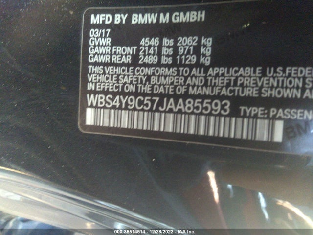 BMW M4 2018 WBS4Y9C57JAA85593 Image 10