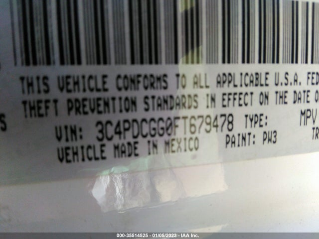 Dodge Journey Crossroad 2015 3C4PDCGG0FT679478 Image 10
