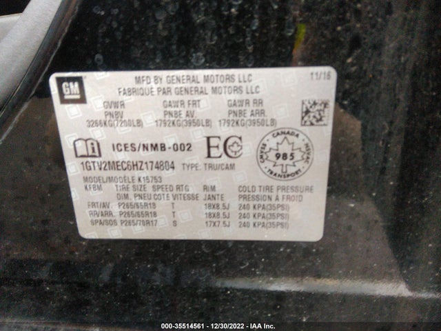 GMC Sierra 1500 Sle 2017 1GTV2MEC6HZ174804 Image 9