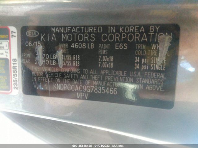 KNDPCCAC9G7835466 KIA Sportage Ex