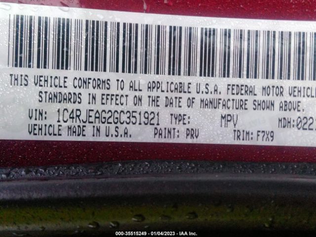 1C4RJEAG2GC351921 Jeep Grand Cherokee