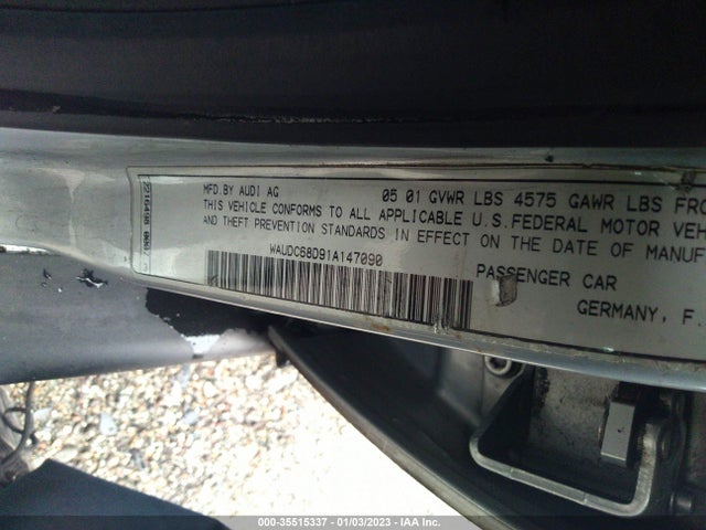 Audi A4 2001 WAUDC68D91A147090 Image 10