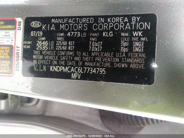 KNDPMCAC6L7734795 KIA Sportage Lx