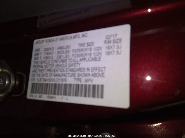 Acura Rdx W 2017 5J8TB4H5XHL031878 Image 10