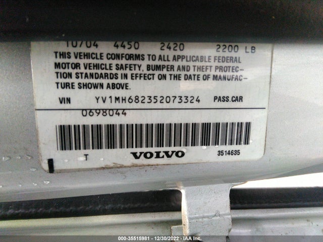 YV1MH682352073324 Volvo S40
