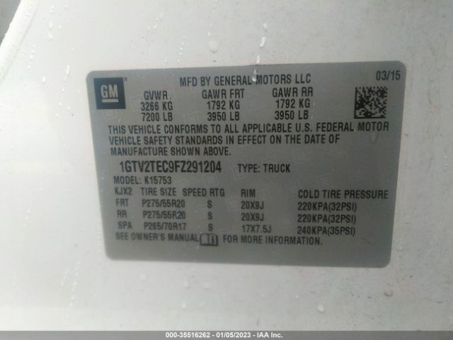 1GTV2TEC9FZ291204 GMC SIERRA 1500