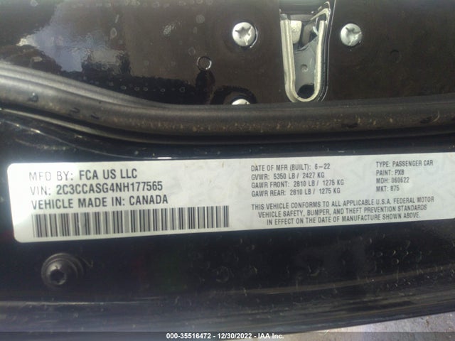 2022 Chrysler 300, VIN: 2C3CCASG4NH177565