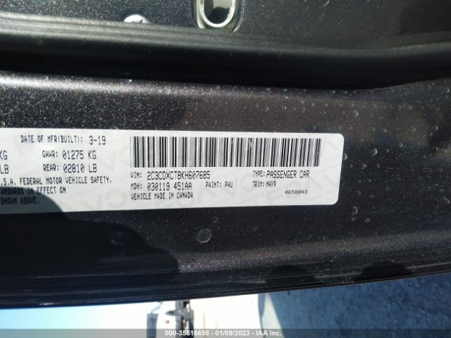 2C3CDXCT8KH607685 Dodge CHARGER R/T