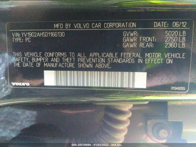 YV1902AH5D1166130 Volvo S80 T6