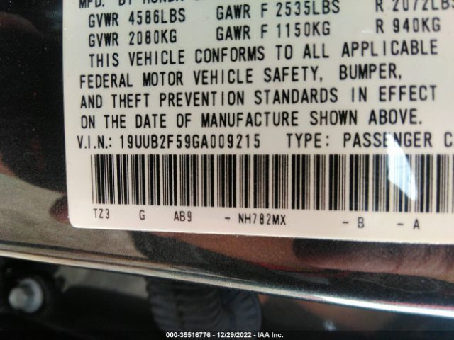 19UUB2F59GA009215 Acura Tlx V6 Tech
