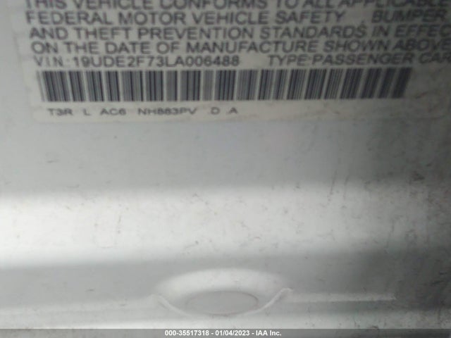 2020 Acura ILX, VIN: 19UDE2F73LA006488