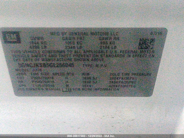 Chevrolet TRAX LS 2016 3GNCJKSB5GL256045 Image 9