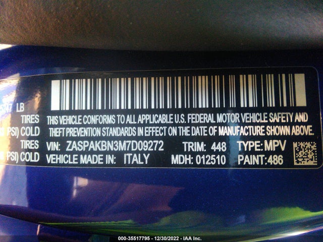 ZASPAKBN3M7D09272 Alfa Romeo STELVIO TI