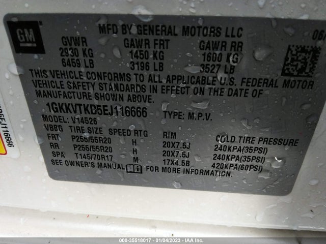 GMC Acadia Denali 2014 1GKKVTKD5EJ116666 Image 9