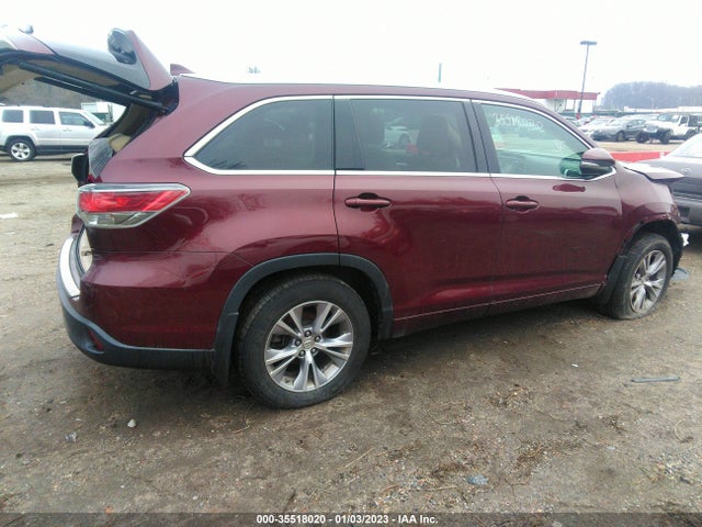 2014 TOYOTA HIGHLANDER XLE VIN: 5TDJKRFH7ES038751