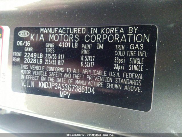 KNDJP3A53G7386104 KIA SOUL +
