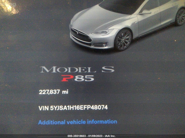 Tesla MODEL S 2014 5YJSA1H16EFP48074 Image 8
