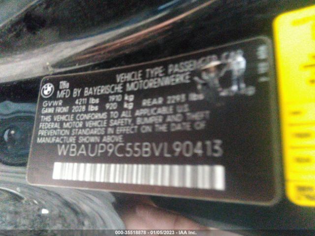 WBAUP9C55BVL90413 BMW 1 Series 128i
