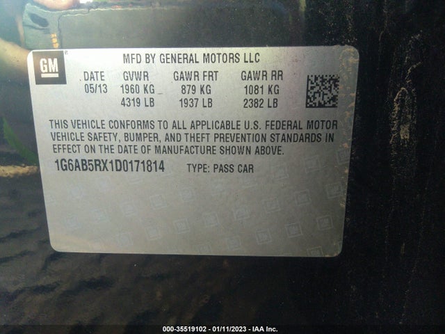 Cadillac ATS LUXURY 2013 1G6AB5RX1D0171814 Image 11