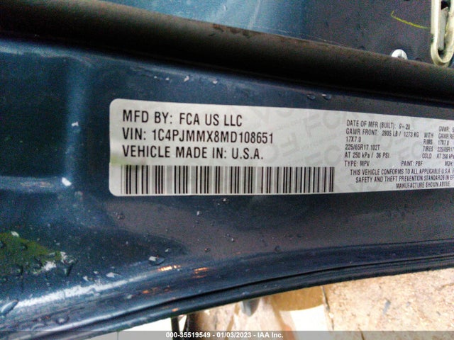Jeep Cherokee Latitude Lux 2021 1C4PJMMX8MD108651 Image 9