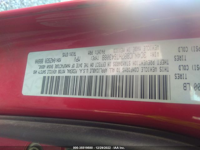 3C4NJCBB7HT643088 Jeep Compass Latitude