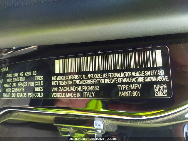 2020 Jeep Renegade, VIN: ZACNJAD14LPK94882