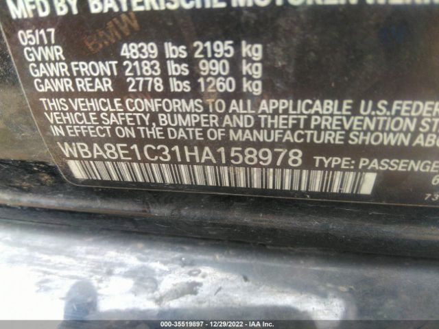 WBA8E1C31HA158978 BMW 3 Series 330e Iperformance