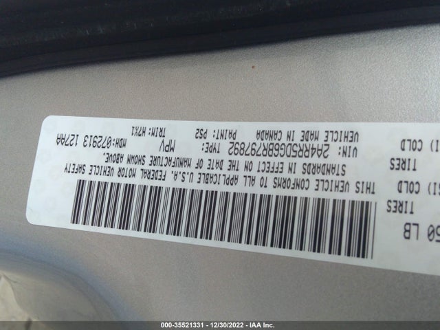 Chrysler Town & Country 2011 2A4RR5DG6BR797892 Image 10