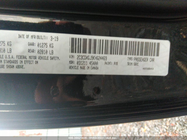 Dodge Charger 2019 2C3CDXGJ9KH624469 Image 10