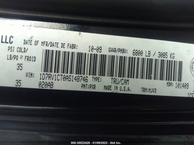 Dodge Ram 1500 Slt 2010 1D7RV1CT0AS148746 Image 9