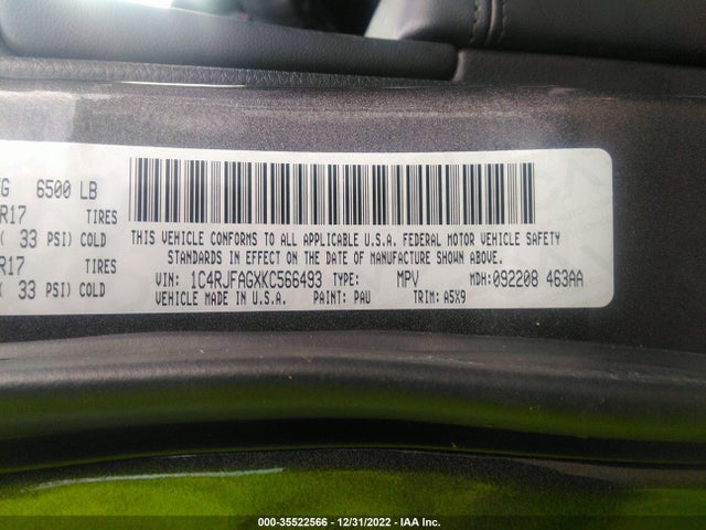 Jeep Grand Cherokee Laredo E 2019 1C4RJFAGXKC566493 Image 10